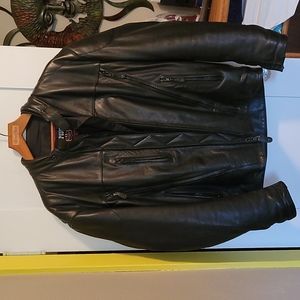 Mens First Leather riding jacket, M